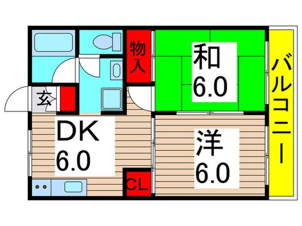 グリ－ンハイツ水口の物件間取画像